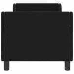 vidaXL Rám detskej postele s čelom Čierna 70 x 140 cm Zamat – Obrázok 5
