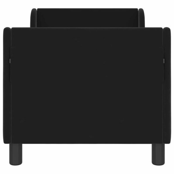 vidaXL Rám detskej postele s čelom Čierna 70 x 140 cm Zamat – Obrázok 5