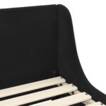 vidaXL Rám detskej postele s čelom Čierna 70 x 140 cm Zamat – Obrázok 7