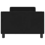 vidaXL Detský rám na posteľ s čelom Čierna 90 x 200 cm Zamat – Obrázok 5