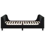vidaXL Detský rám na posteľ s čelom Čierna 90 x 200 cm Zamat – Obrázok 6