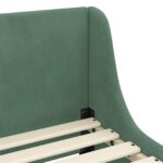 vidaXL Detský rám na posteľ s čelom Morská zelená 90 x 200 cm Zamat – Obrázok 7