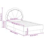 vidaXL Rám detskej postele s čelom Ružová 70 x 140 cm Zamat – Obrázok 10