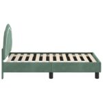 vidaXL Rám detskej postele s čelom Morská zelená 70 x 140 cm Zamat – Obrázok 6