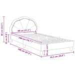vidaXL Detský rám na posteľ s čelom Morská zelená 80 x 200 cm Zamat – Obrázok 10