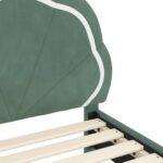 vidaXL Detský rám na posteľ s čelom Morská zelená 80 x 200 cm Zamat – Obrázok 8