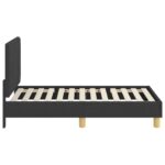 vidaXL Rám detskej postele s čelom Čierna 70 x 140 cm látka – Obrázok 6