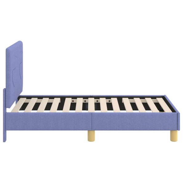 vidaXL Rám detskej postele s čelom Modrá džínovina 70 x 140 cm látka – Obrázok 6