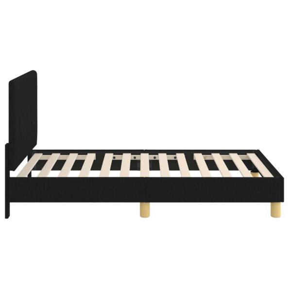 vidaXL Detský rám na posteľ s čelom Čierna 80 x 160 cm látka – Obrázok 6