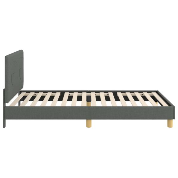 vidaXL Detský rám na posteľ s čelom Tmavo šedá 80 x 200 cm látka – Obrázok 6