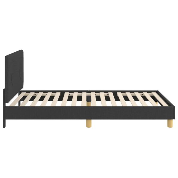 vidaXL Detský rám na posteľ s čelom Čierna 80 x 200 cm látka – Obrázok 6
