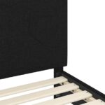 vidaXL Detský rám na posteľ s čelom Čierna 80 x 200 cm látka – Obrázok 8