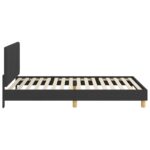 vidaXL Detský rám na posteľ s čelom Čierna 90 x 190 cm látka – Obrázok 6
