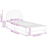 vidaXL Detský rám na posteľ s čelom Krémová 80 x 200 cm Zamat – Obrázok 10