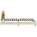 vidaXL Detský rám na posteľ s čelom Krémová 90 x 190 cm Zamat – Obrázok 6