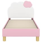 vidaXL Rám detskej postele s čelom Ružová 70 x 140 cm PU – Obrázok 5