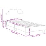 vidaXL Detský rám na posteľ s čelom Ružová 80 x 160 cm PU – Obrázok 10