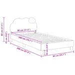 vidaXL Detský rám na posteľ s čelom Ružová 80 x 200 cm PU – Obrázok 10