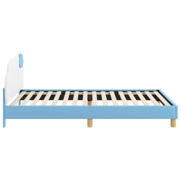 vidaXL Detský rám na posteľ s čelom Modrá 90 x 200 cm PU – Obrázok 6