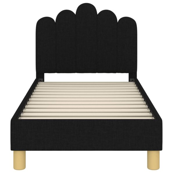 vidaXL Rám detskej postele s čelom Čierna 70 x 140 cm látka – Obrázok 5
