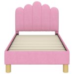 vidaXL Rám detskej postele s čelom Ružová 70 x 140 cm látka – Obrázok 5
