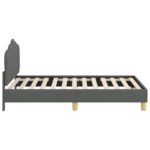 vidaXL Rám detskej postele s čelom Tmavo šedá 80 x 160 cm látka – Obrázok 6