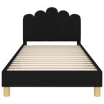 vidaXL Rám detskej postele s čelom Čierna 80 x 200 cm látka – Obrázok 5