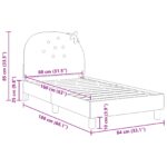 vidaXL Detský rám na posteľ s čelom Ružová 80 x 160 cm Zamat – Obrázok 10