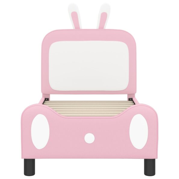 vidaXL Rám detskej postele s čelom Ružová 70 x 140 cm PU – Obrázok 5