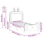 vidaXL Rám detskej postele s čelom Svetlosivá 70 x 140 cm PU – Obrázok 10