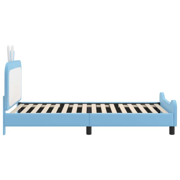 vidaXL Detský rám na posteľ s čelom Modrá 80 x 200 cm PU – Obrázok 6