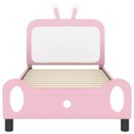 vidaXL Detský rám na posteľ s čelom Ružová 90 x 190 cm PU – Obrázok 5