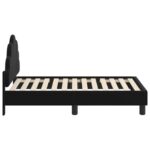 vidaXL Rám detskej postele s čelom Čierny 70 x 140 cm Zamat – Obrázok 6