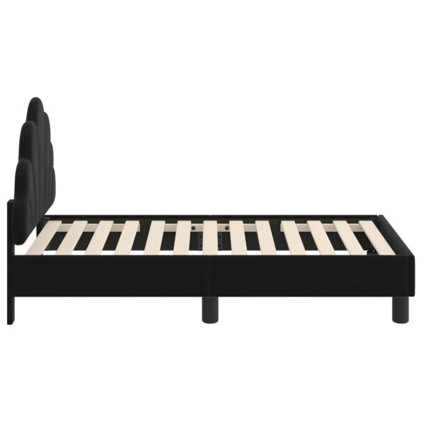 vidaXL Rám detskej postele s čelom Čierny 70 x 140 cm Zamat – Obrázok 6
