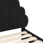 vidaXL Rám detskej postele s čelom Čierny 70 x 140 cm Zamat – Obrázok 8