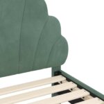 vidaXL Rám detskej postele s čelom Morská zelená 70 x 140 cm Zamat – Obrázok 8