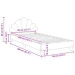 vidaXL Detský rám na posteľ s čelom Morská zelená 80 x 200 cm Zamat – Obrázok 10