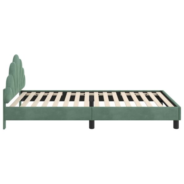 vidaXL Detský rám na posteľ s čelom Morská zelená 90 x 200 cm Zamat – Obrázok 6