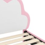 vidaXL Detský rám na posteľ s čelom Ružová 80 x 200 cm PU – Obrázok 8