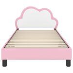 vidaXL Detský rám na posteľ s čelom Ružová 90 x 190 cm PU – Obrázok 5