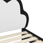 vidaXL Detský rám na posteľ s čelom Čierna 90 x 190 cm PU – Obrázok 8