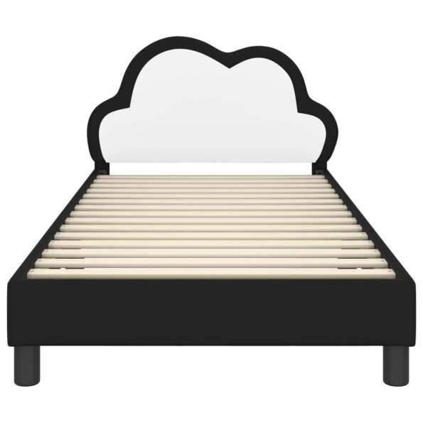 vidaXL Detský rám na posteľ s čelom Čierna 90 x 200 cm PU – Obrázok 5