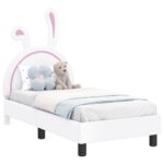 vidaXL Rám detskej postele s čelom Biela 70 x 140 cm PU – Obrázok 2