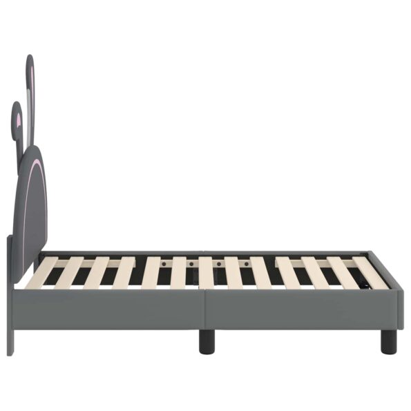 vidaXL Rám detskej postele s čelom Svetlosivá 70 x 140 cm PU – Obrázok 6