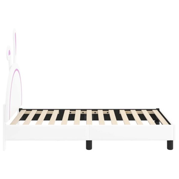 vidaXL Detský rám na posteľ s čelom Biela 80 x 160 cm PU – Obrázok 6