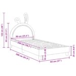 vidaXL Detský rám na posteľ s čelom Ružová 90 x 200 cm PU – Obrázok 10