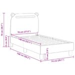 vidaXL Rám detskej postele s čelom Ružová 70 x 140 cm látka – Obrázok 10