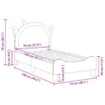 vidaXL Rám detskej postele s čelom Ružová 70 x 140 cm PU – Obrázok 10