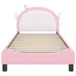 vidaXL Detský rám na posteľ s čelom Ružová 90 x 200 cm PU – Obrázok 5