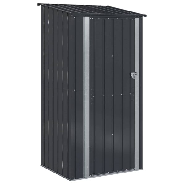 vidaXL Záhradné prístrešky Antracit 103 x 86 x 200 cm Kov – Obrázok 2
